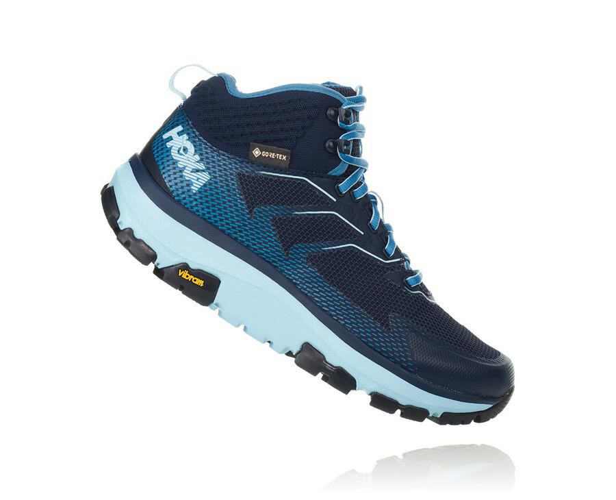 Hoka One One Toa Gore-Tex Vandringsskor Dam - Blå - FVSAY-8720